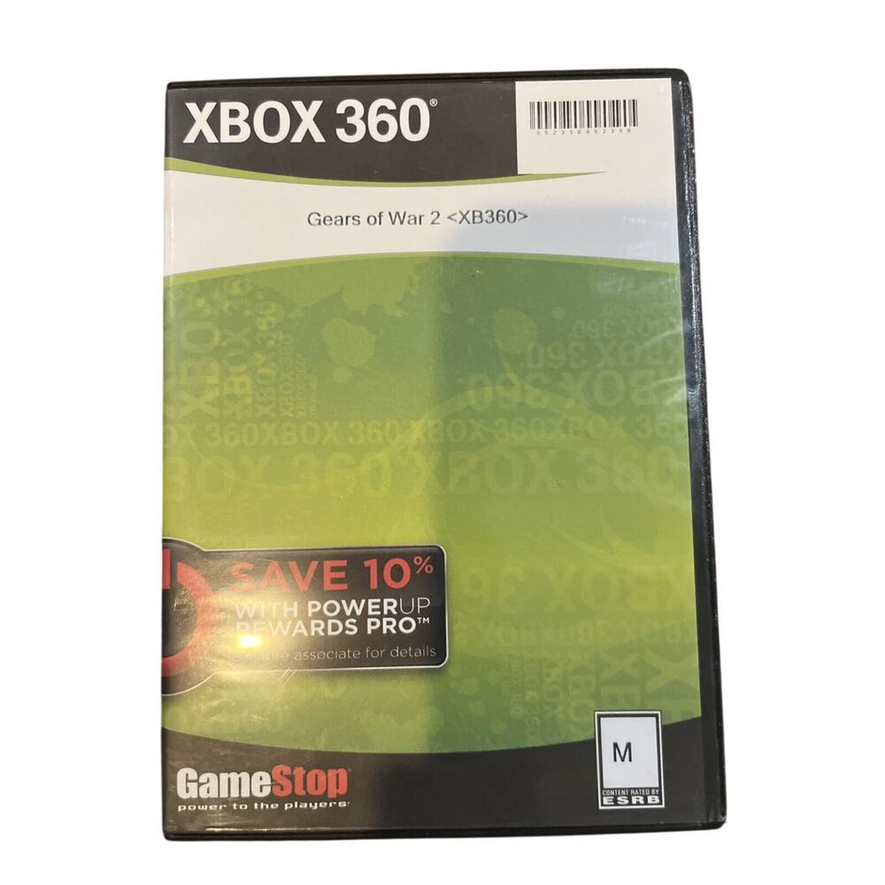 Gears of War 2 (Xbox 360) No Artwork. Tested. No Scratches. Resealed